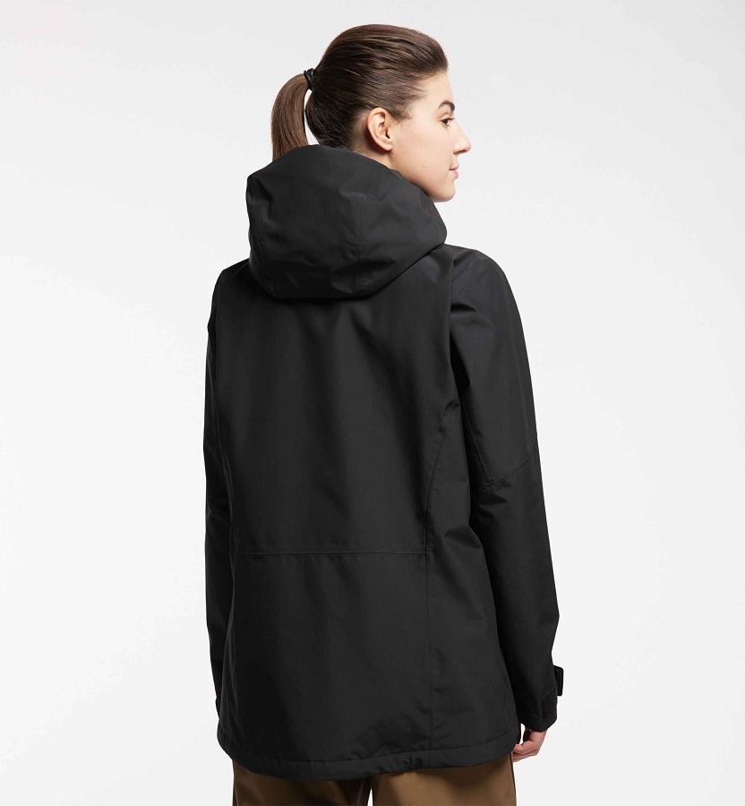 Haglöfs Womens Lumi Ski Jacket Black New Zealand 14392CUFL